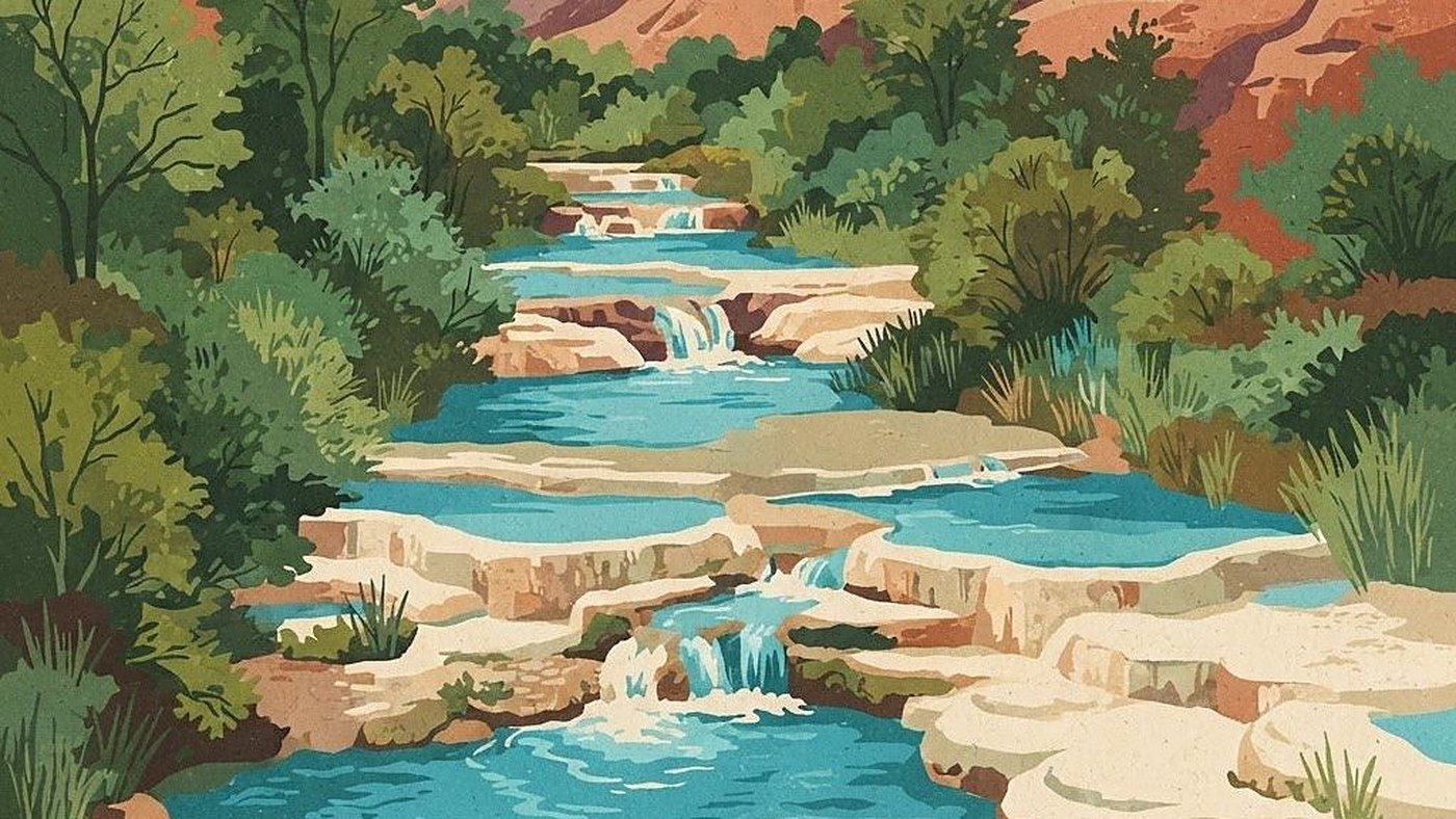 Illustration of Fossil Creek