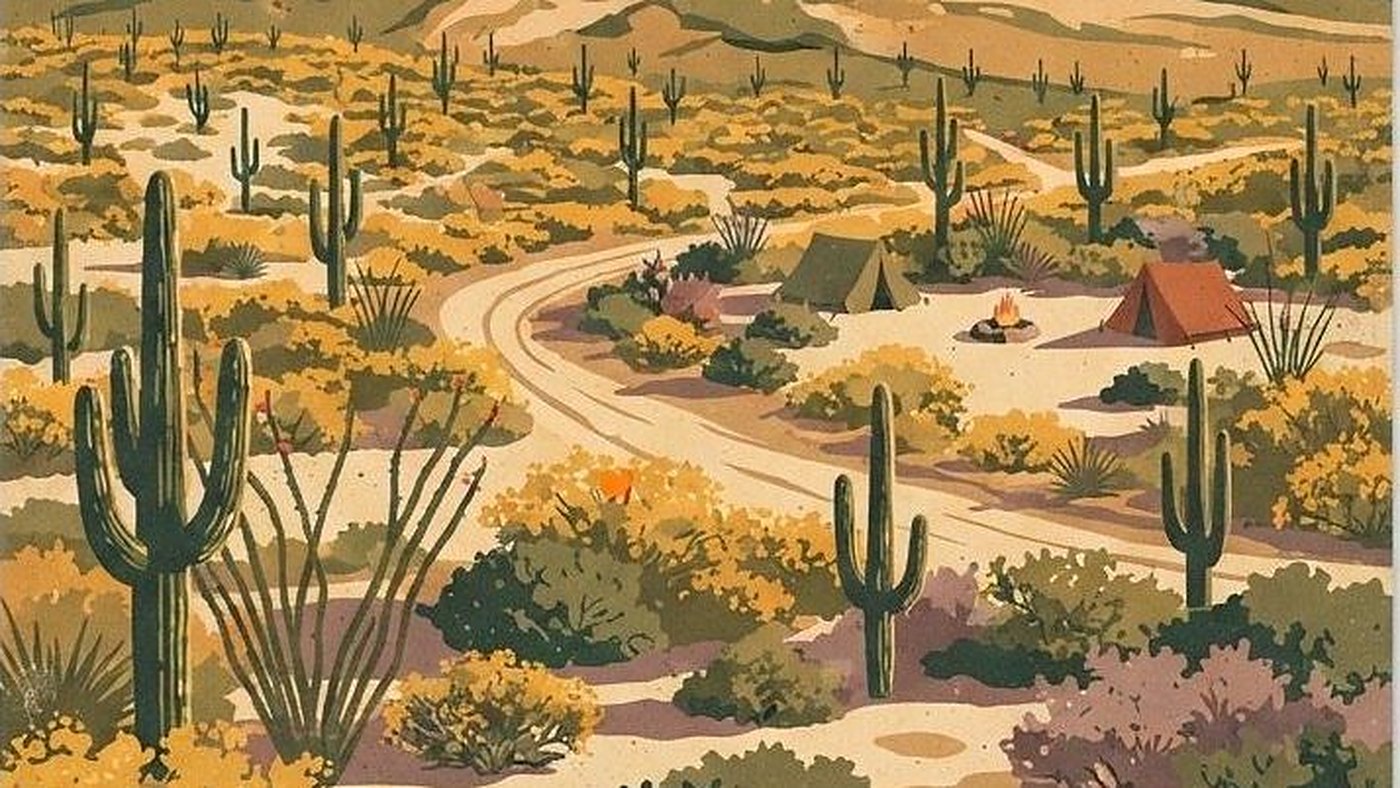 Illustration of Lost Dutchman State Park