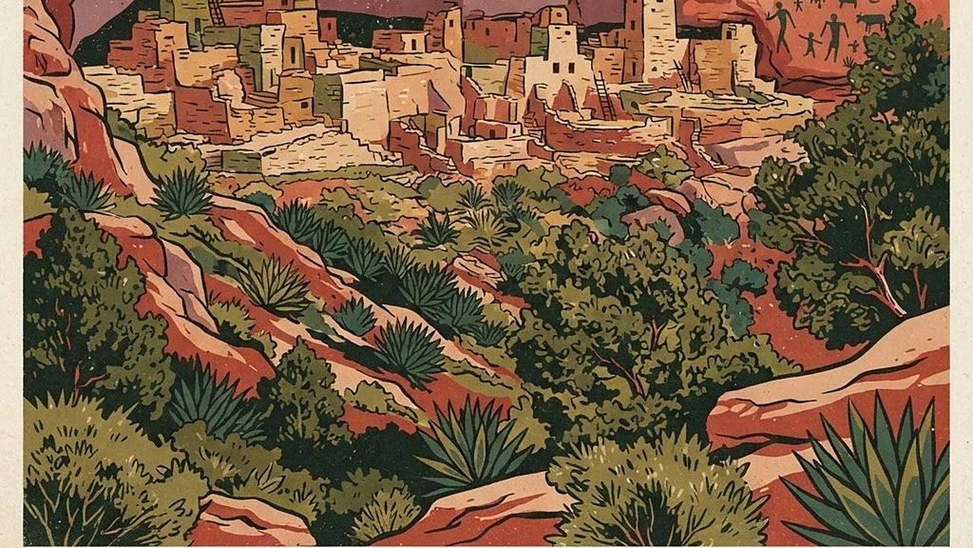 Illustration of Palatki Heritage Site