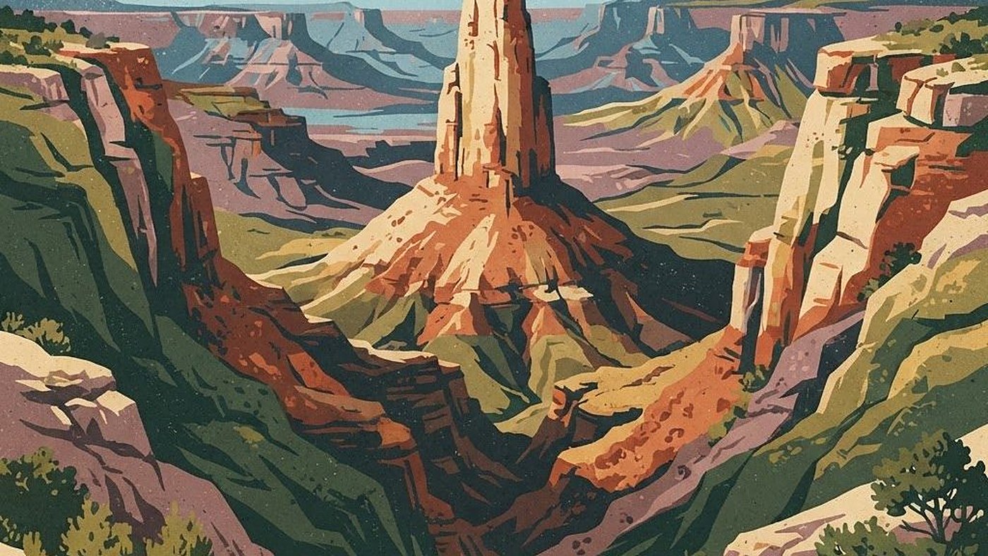 Illustration of Peralta Trail to Fremont Saddle