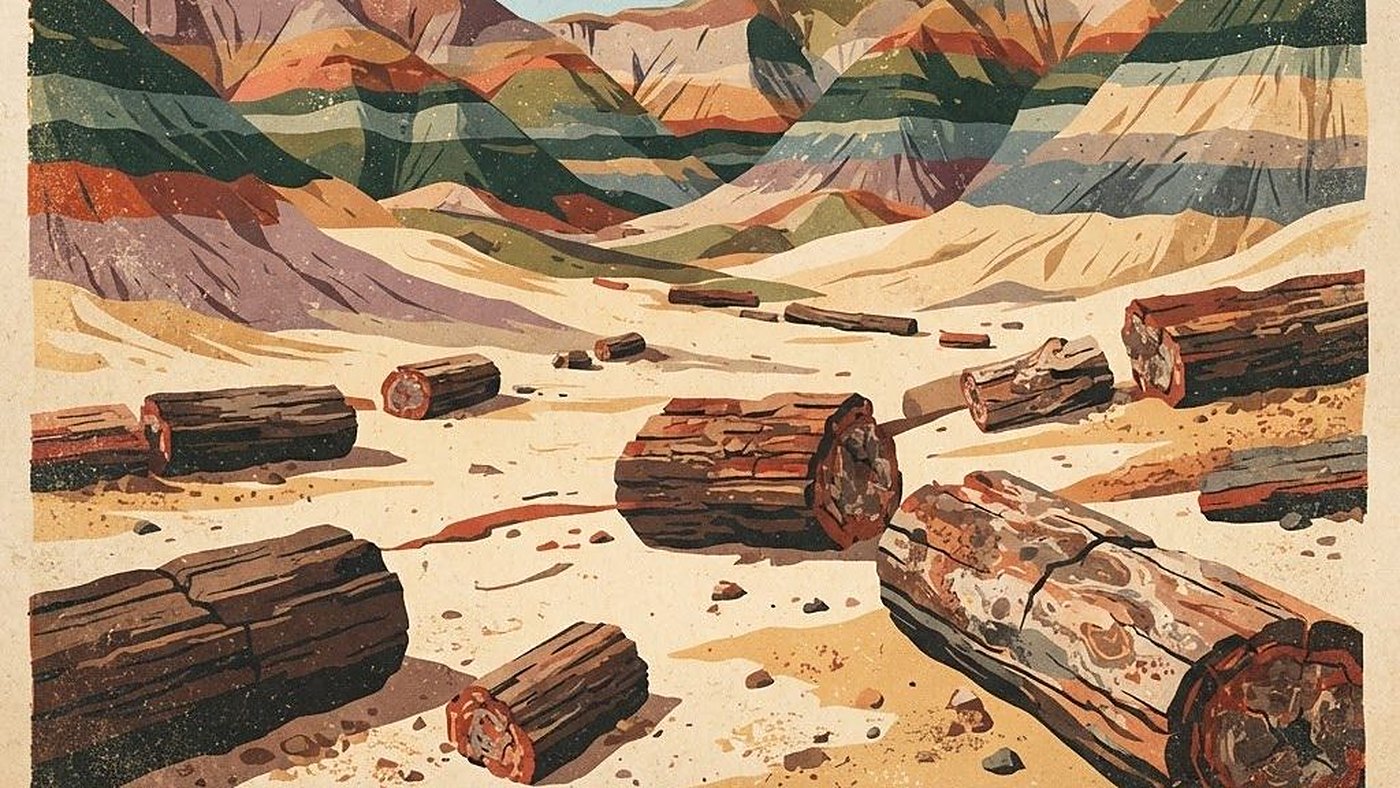 Illustration of Petrified Forest National Park