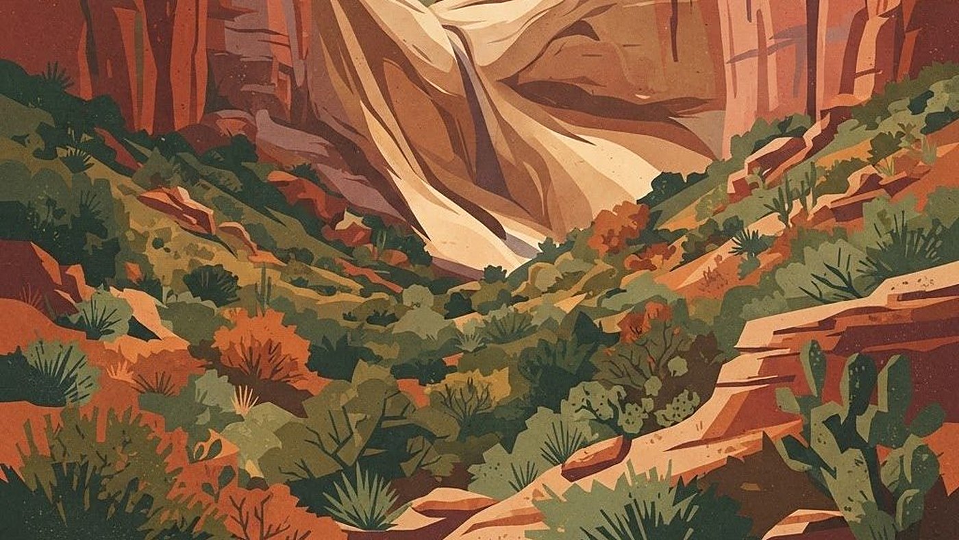 Illustration of Siphon Draw Trail