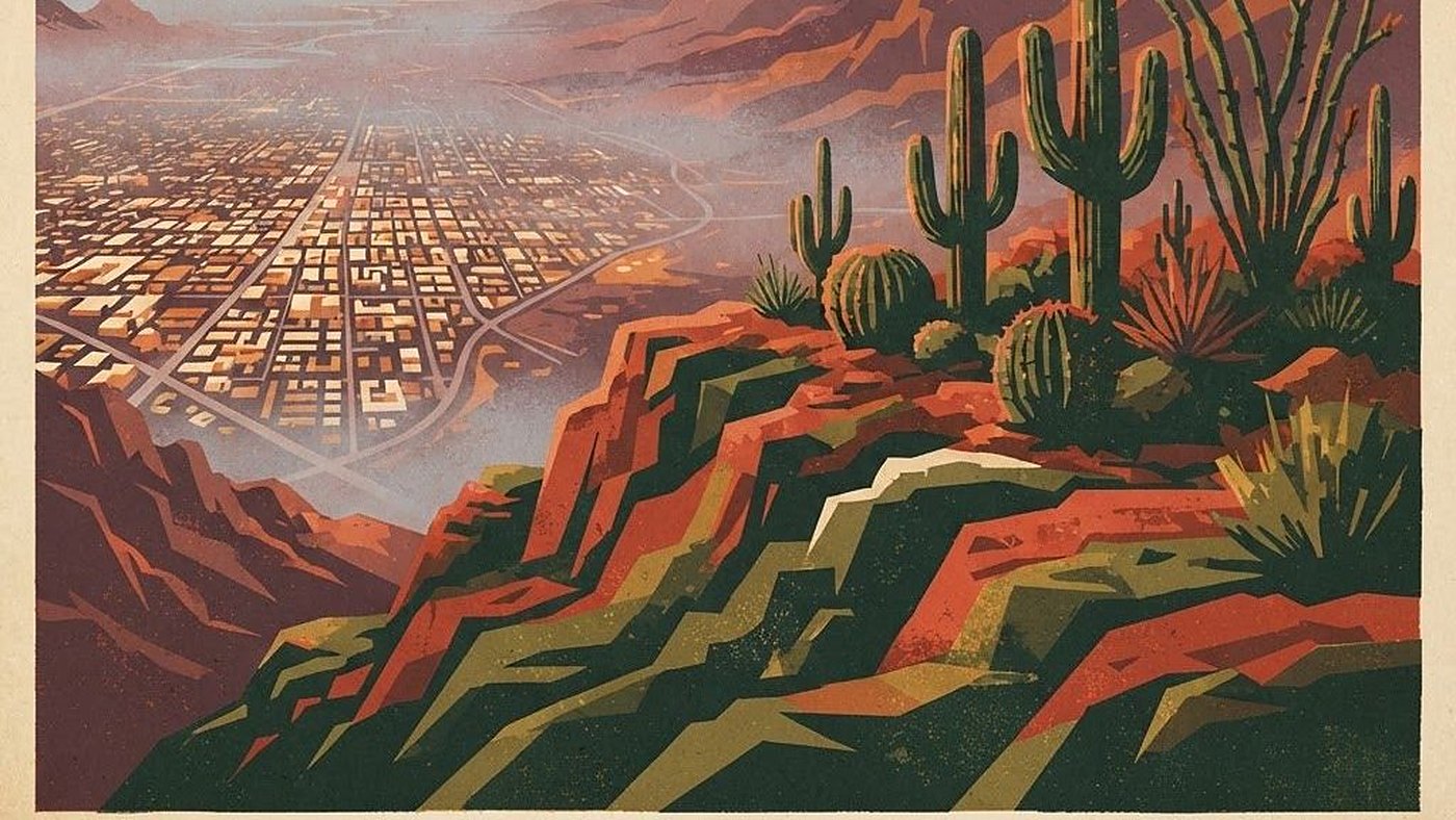 Illustration of South Mountain Park & Preserve