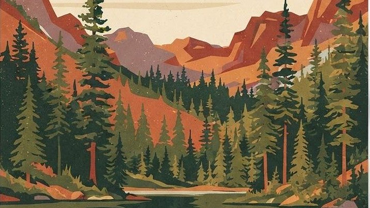Illustration of Woods Canyon Lake