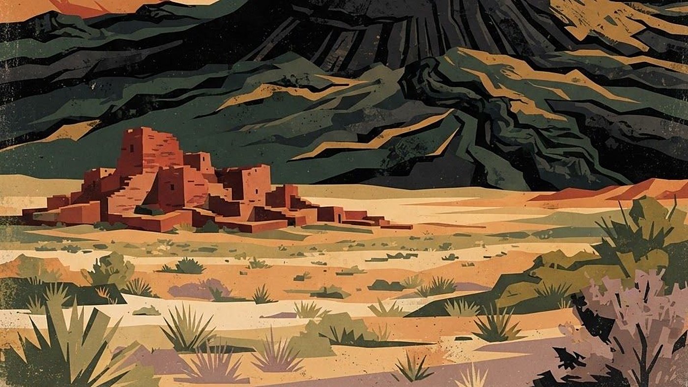 Illustration of Wupatki & Sunset Crater National Monuments